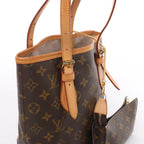 Louis Vuitton Bucket PM Monogram Shoulder Bag in Brown M42238