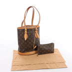 Louis Vuitton Bucket PM Monogram Shoulder Bag in Brown M42238