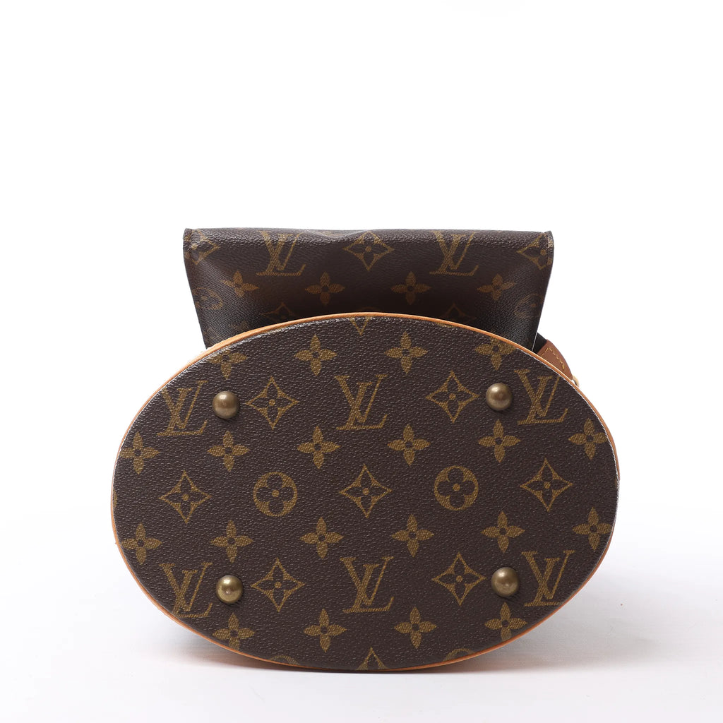 Louis Vuitton Bucket PM Monogram Canvas Shoulder Bag in Brown M42238