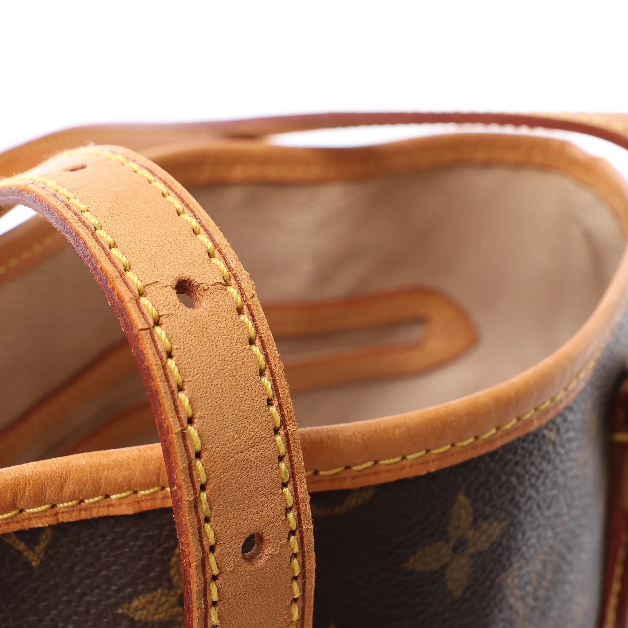 Louis Vuitton Bucket PM Monogram Canvas Shoulder Bag in Brown M42238