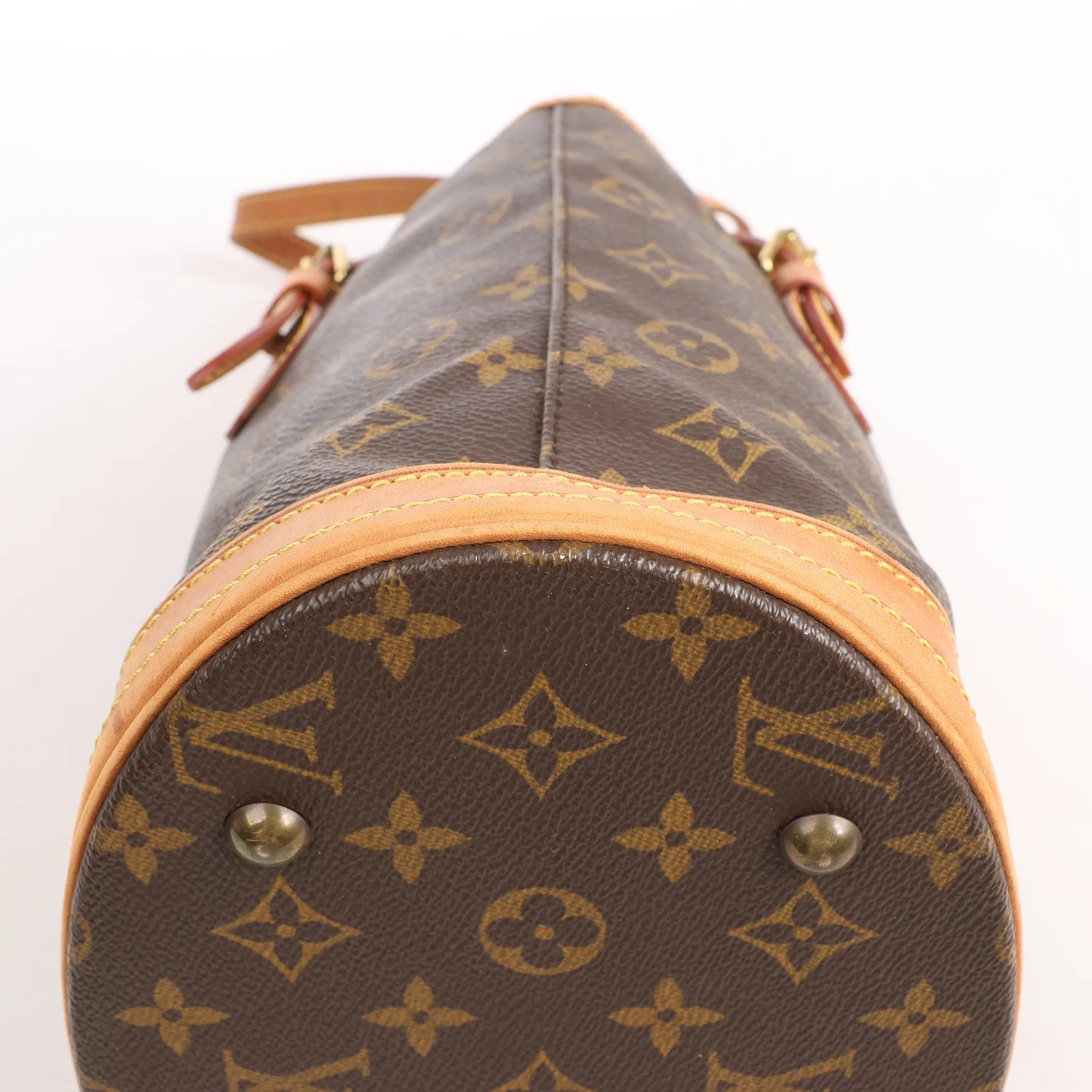 Louis Vuitton Bucket PM Monogram Canvas Shoulder Bag in Brown M42238