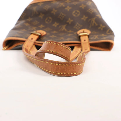 Louis Vuitton Bucket PM Monogram Canvas Shoulder Bag in Brown M42238