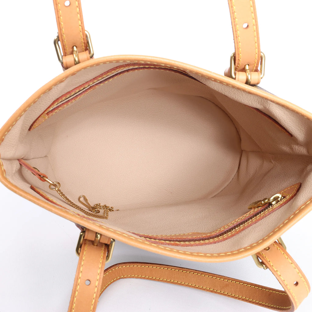 Louis Vuitton Bucket PM Monogram Canvas Shoulder Bag in Brown M42238