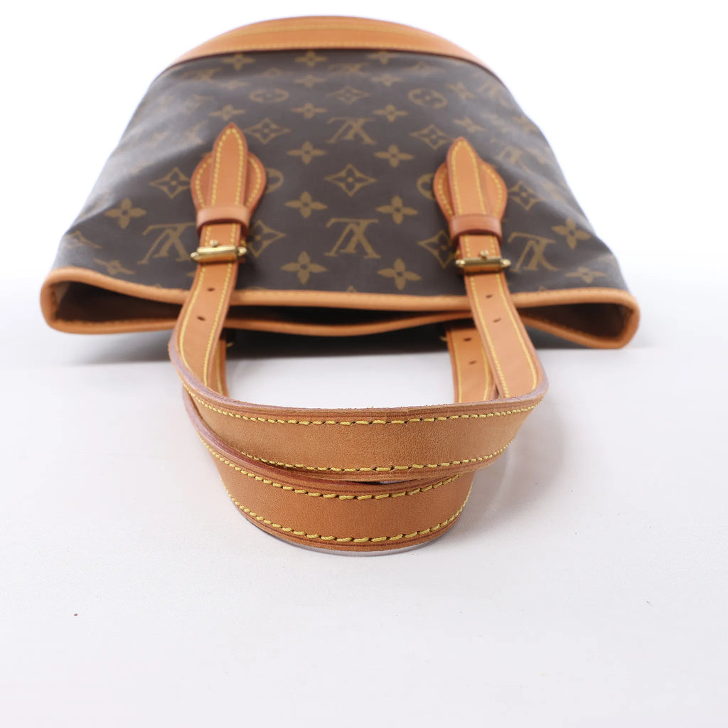 Louis Vuitton Bucket PM Monogram Canvas Shoulder Bag in Brown M42238