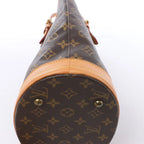 Louis Vuitton Bucket PM Monogram Canvas Shoulder Bag in Brown M42238
