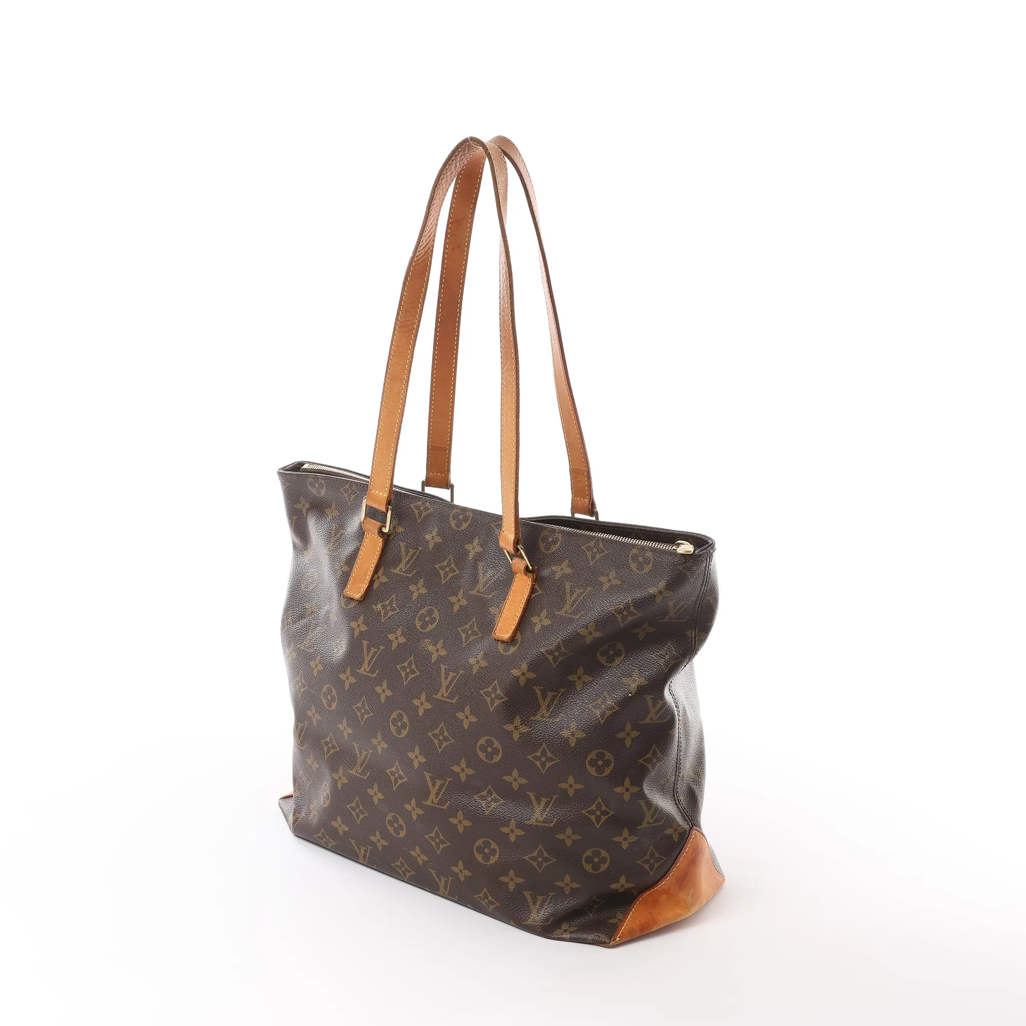 Louis Vuitton Cabas Mezzo Monogram Shoulder Bag in Brown M51151