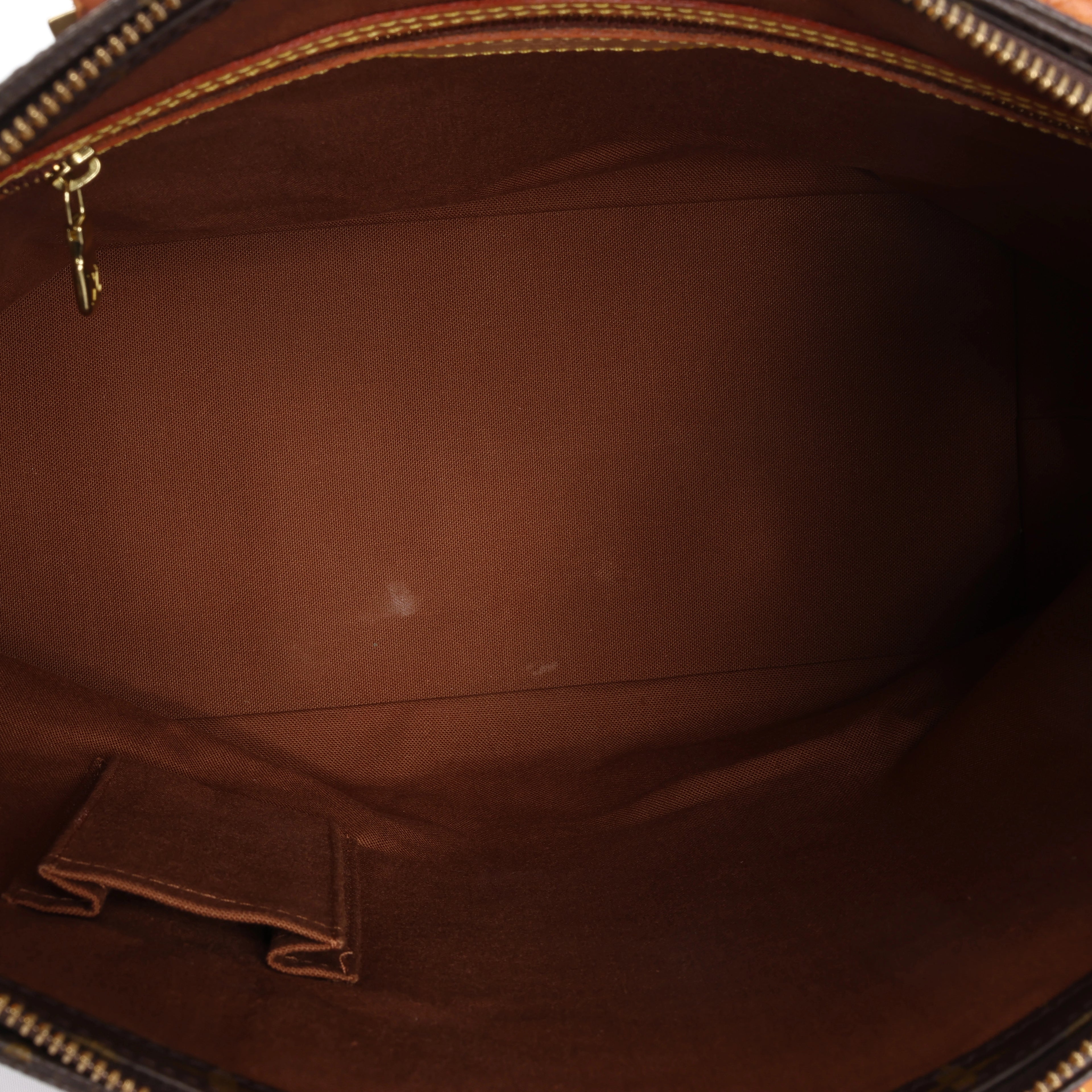 Louis Vuitton Cabas Mezzo Monogram Canvas Shoulder Bag in Brown M51151