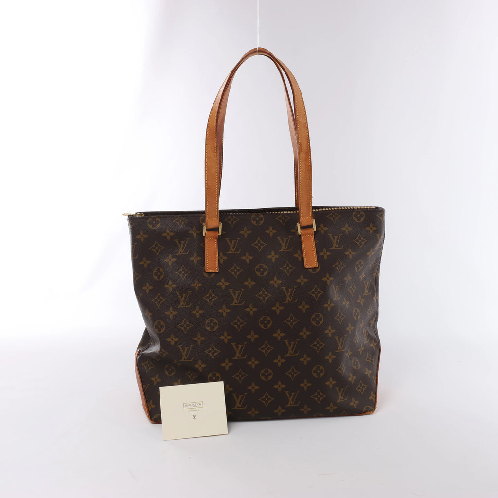 Louis Vuitton Cabas Mezzo Monogram Canvas Shoulder Bag in Brown M51151