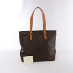 Louis Vuitton Cabas Mezzo Monogram Canvas Shoulder Bag in Brown M51151