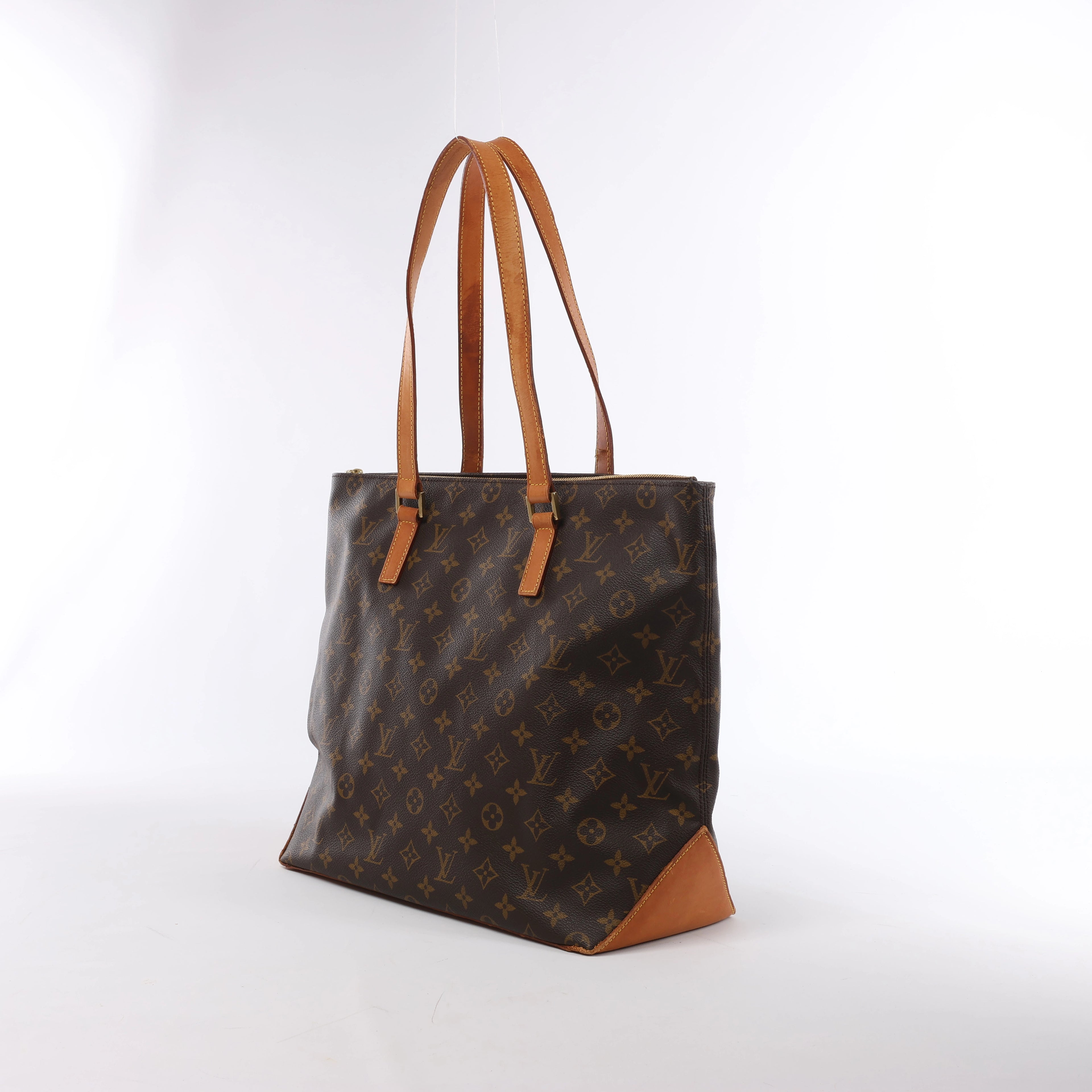 Louis Vuitton Cabas Mezzo Monogram Canvas Shoulder Bag in Brown M51151