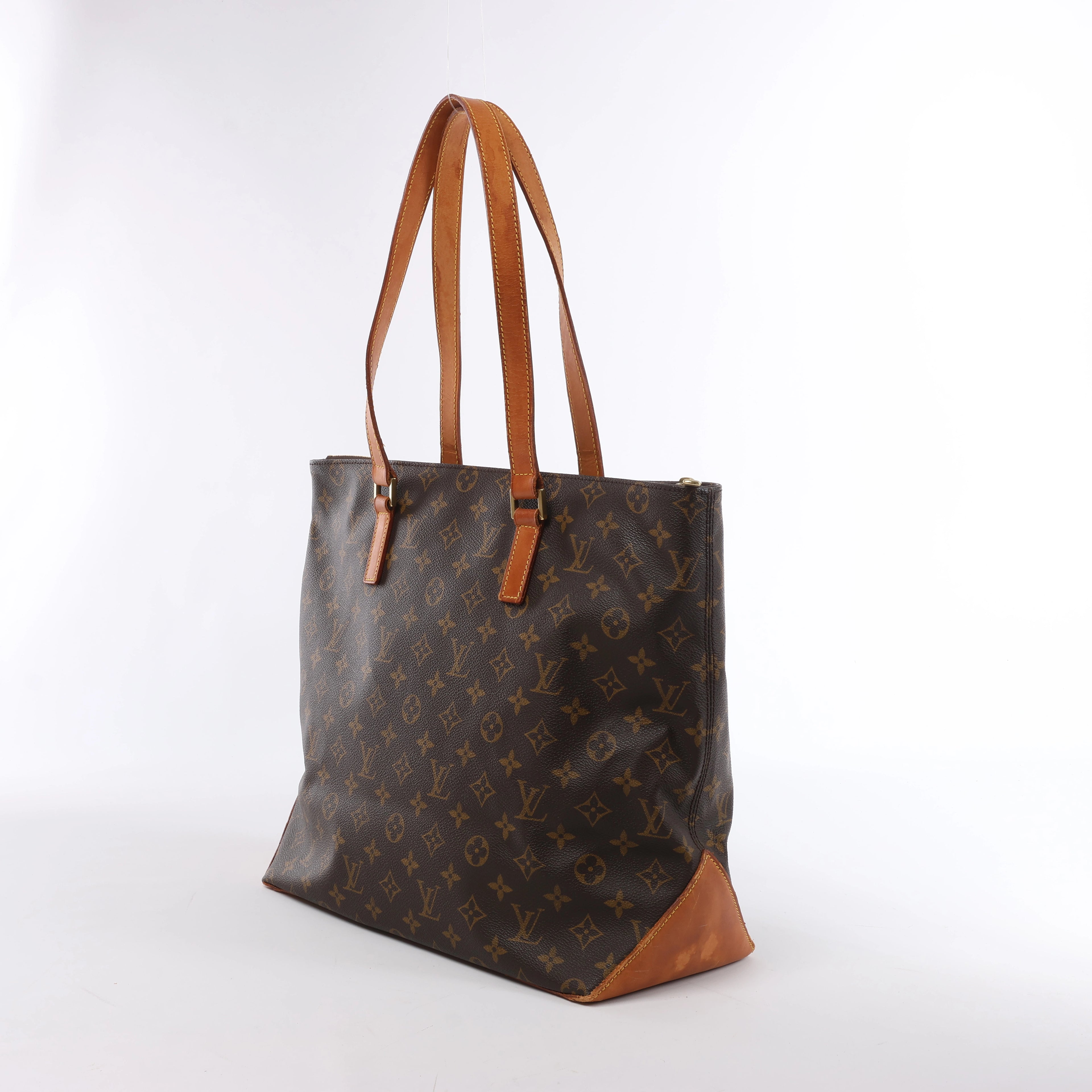Louis Vuitton Cabas Mezzo Monogram Canvas Shoulder Bag in Brown M51151