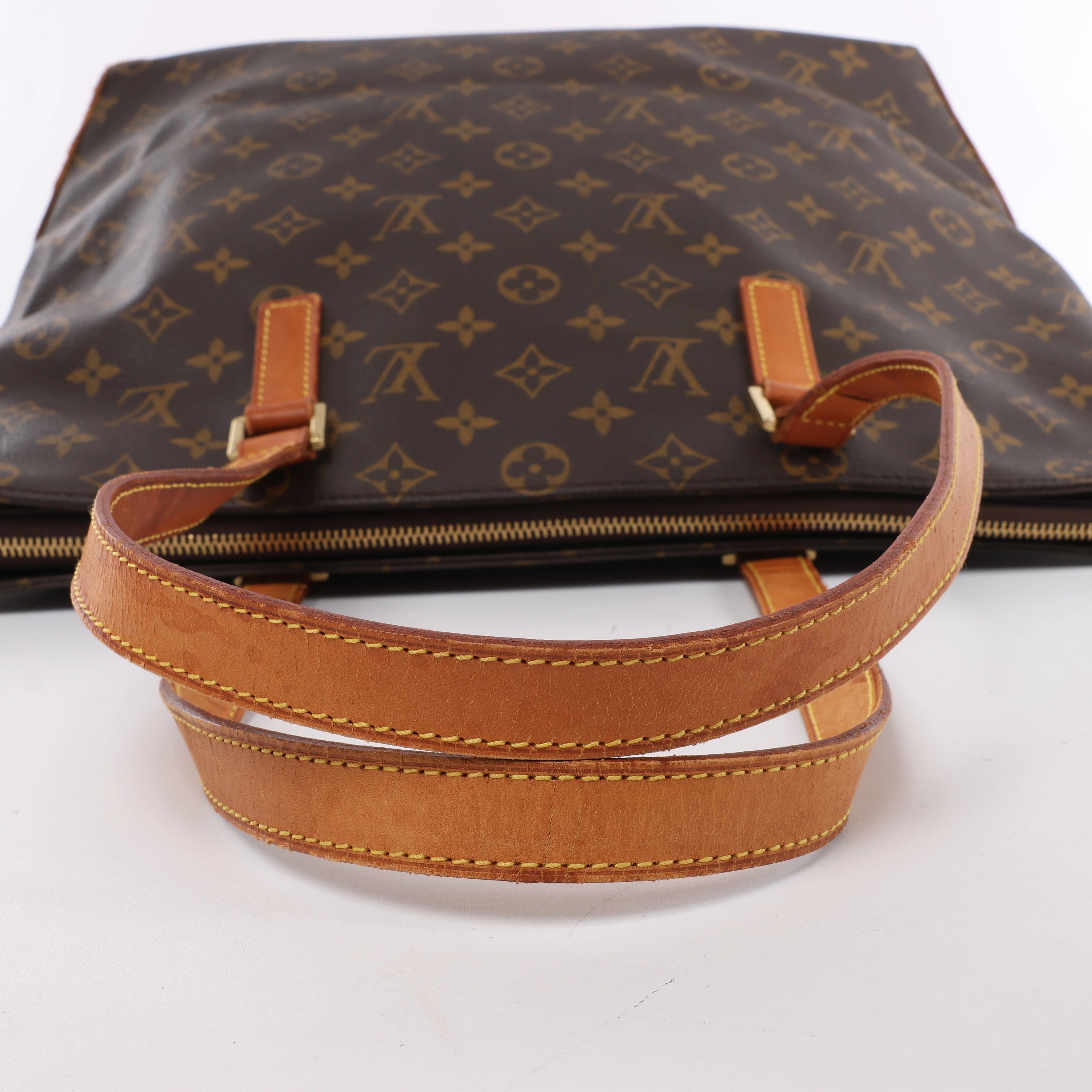 Louis Vuitton Cabas Mezzo Monogram Canvas Shoulder Bag in Brown M51151