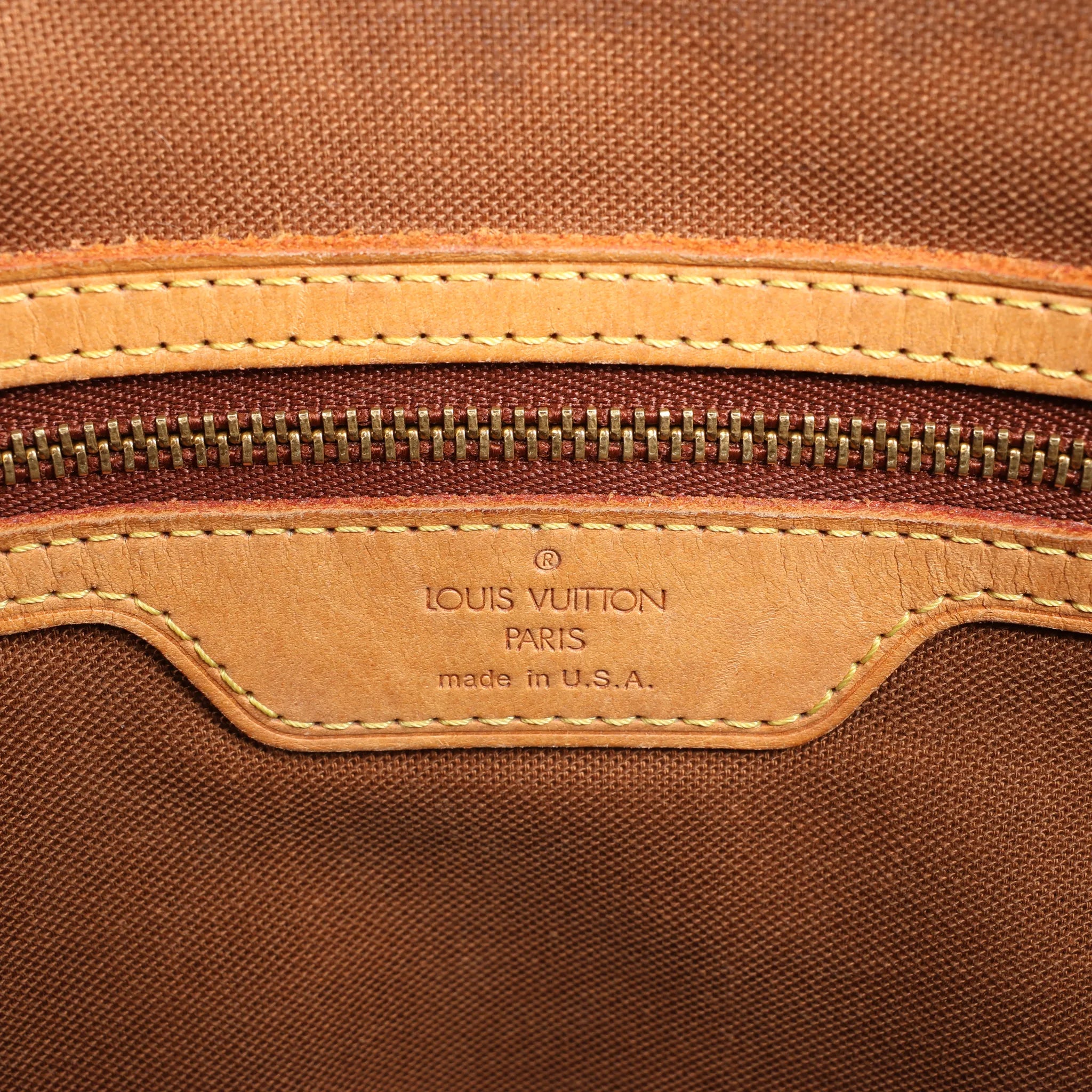 Louis Vuitton Cabas Mezzo Monogram Shoulder Bag in Brown M51151