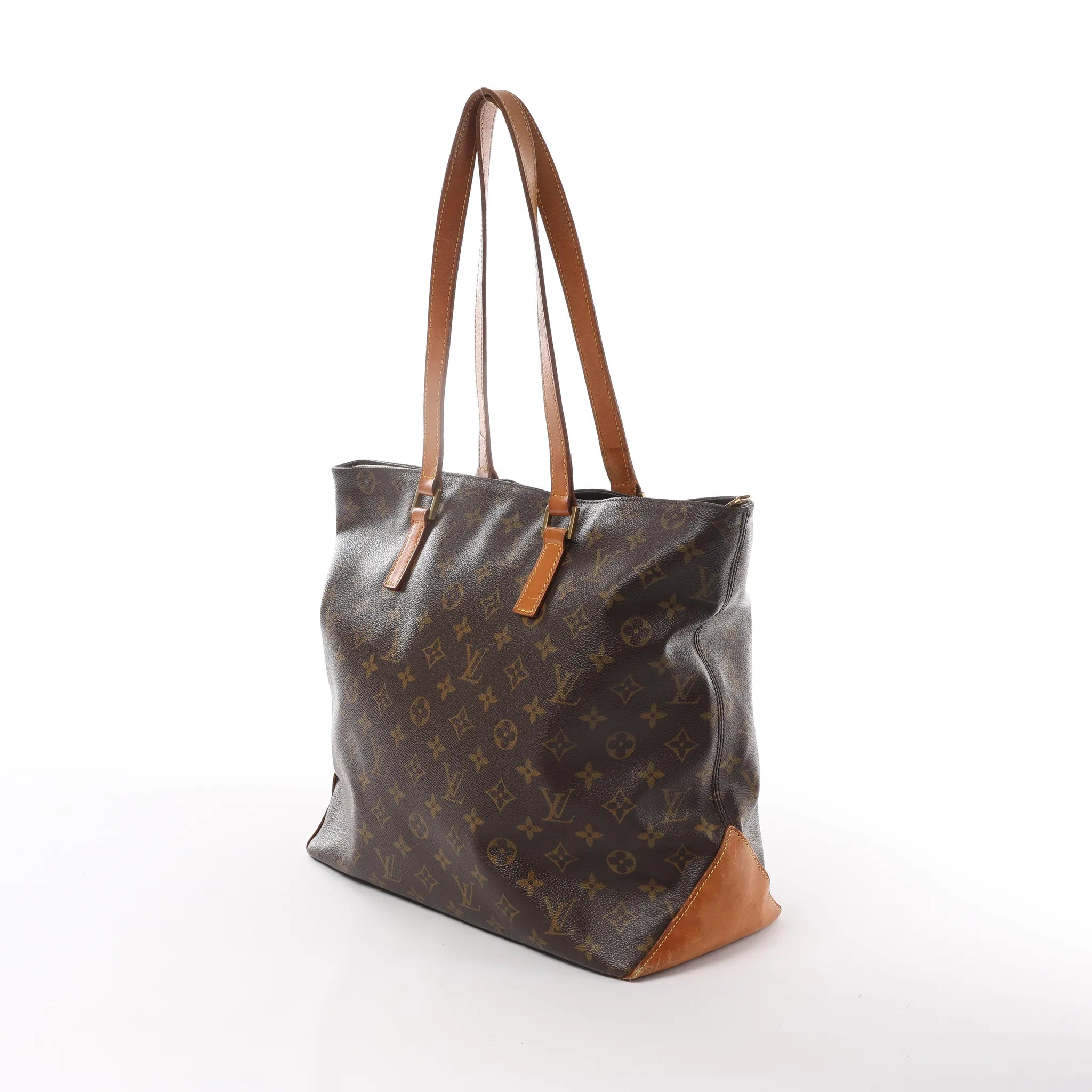 Louis Vuitton Cabas Mezzo Monogram Shoulder Bag in Brown M51151