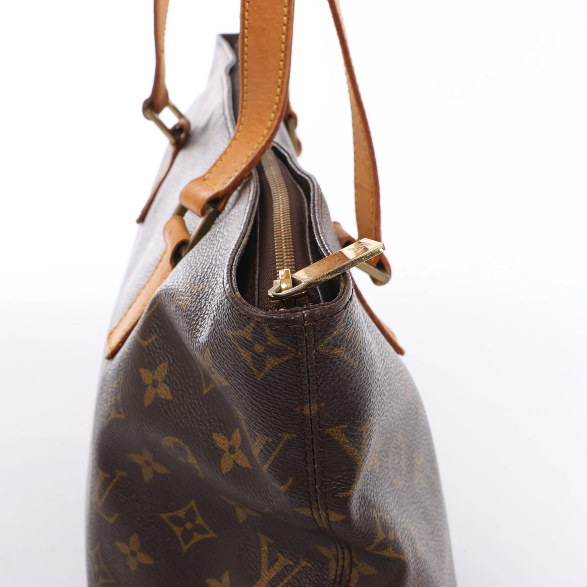 Louis Vuitton Cabas Mezzo Monogram Shoulder Bag in Brown M51151