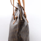 Louis Vuitton Cabas Mezzo Monogram Shoulder Bag in Brown M51151