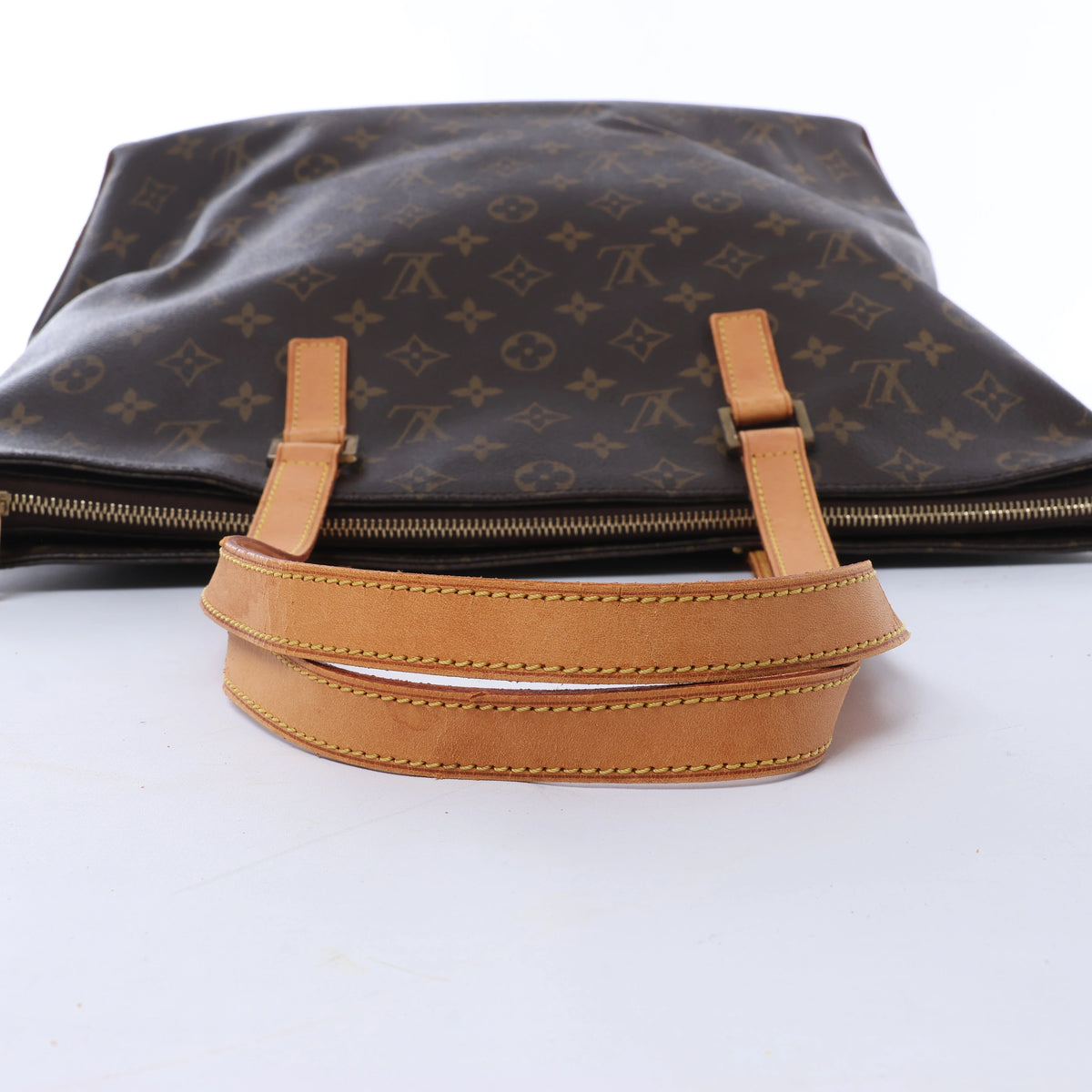 Louis Vuitton Cabas Mezzo Monogram Canvas Shoulder Bag in Brown M51151