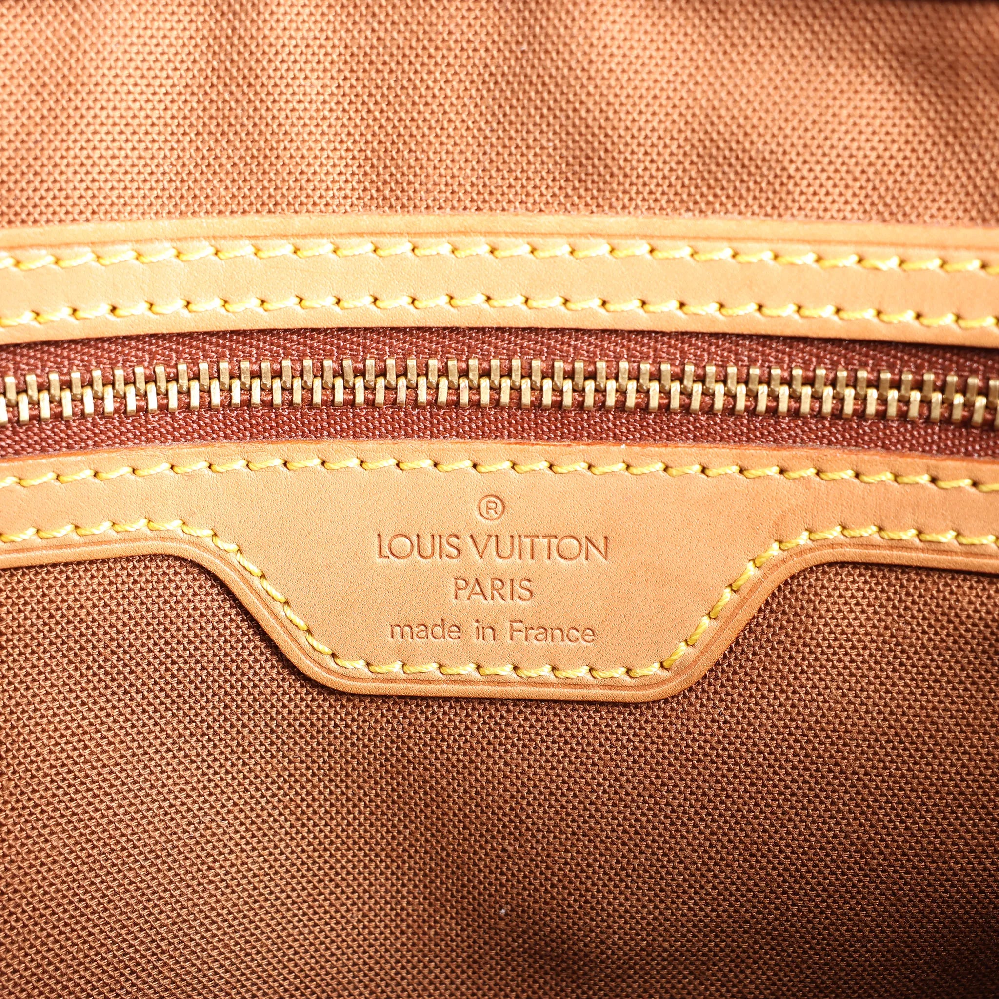 Louis Vuitton Cabas Piano Monogram Canvas Shoulder Bag in Brown M51148