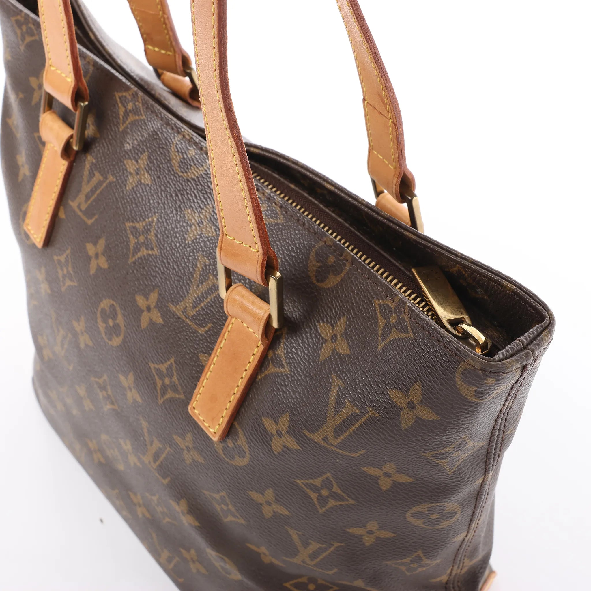 Louis Vuitton Cabas Piano Monogram Canvas Shoulder Bag in Brown M51148
