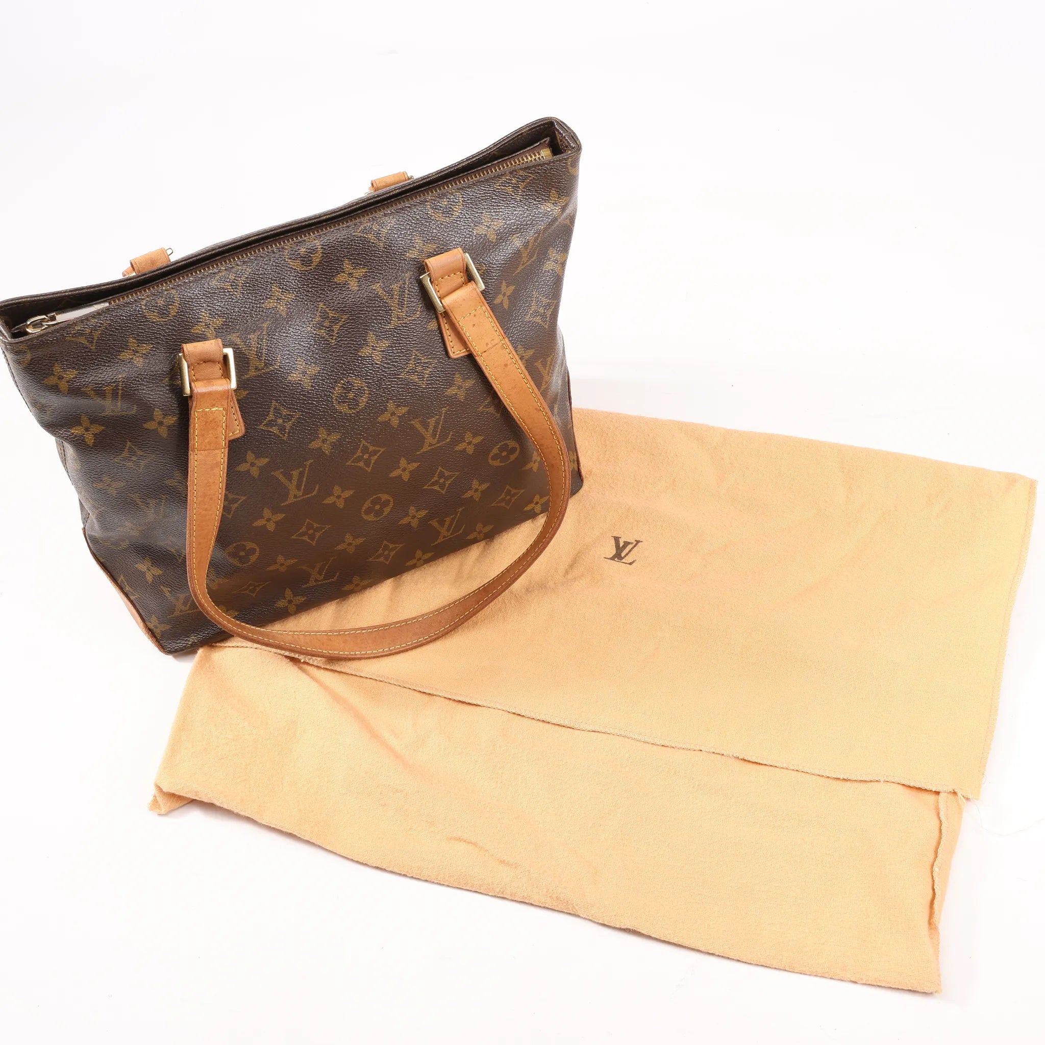 Louis Vuitton Monogram Cabas Piano Shoulder Bag in Brown M51148
