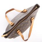 Louis Vuitton Cabas Piano Monogram Canvas Shoulder Bag in Brown M51148