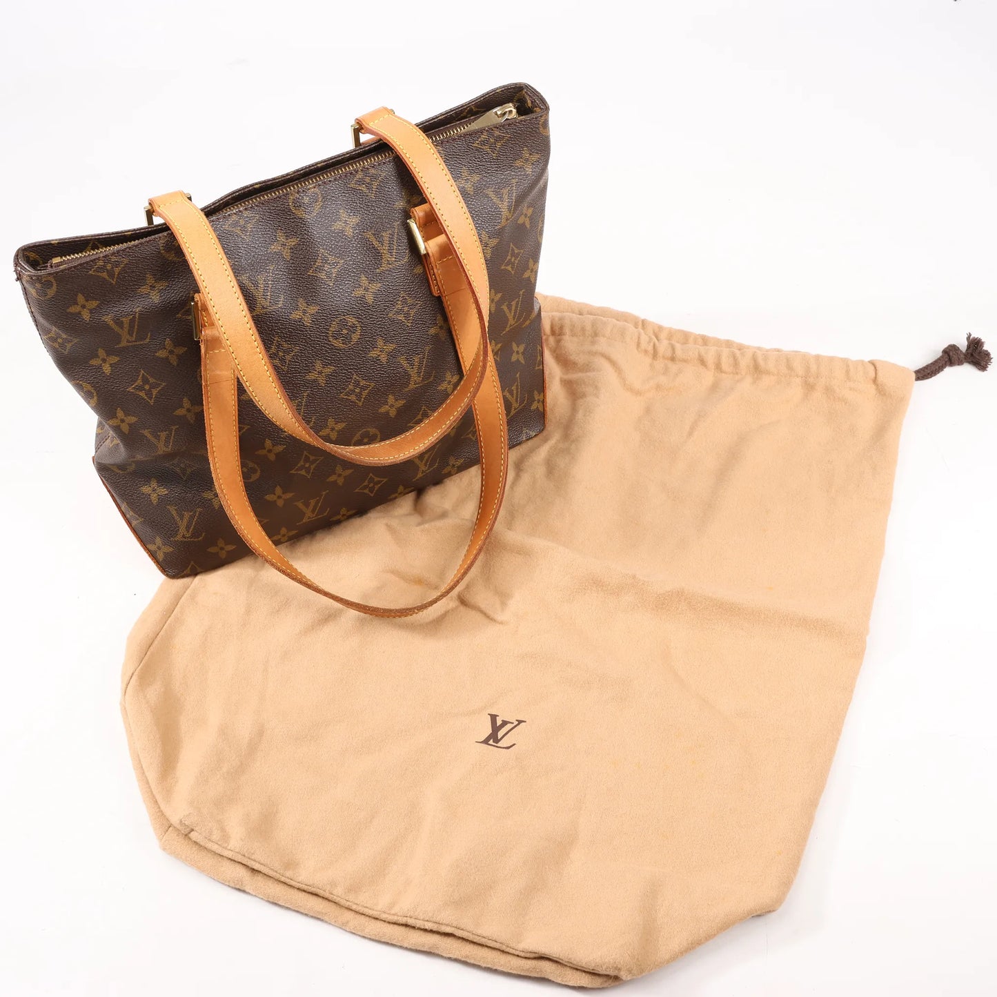 Louis Vuitton Monogram Cabas Piano Shoulder Bag in Brown M51148