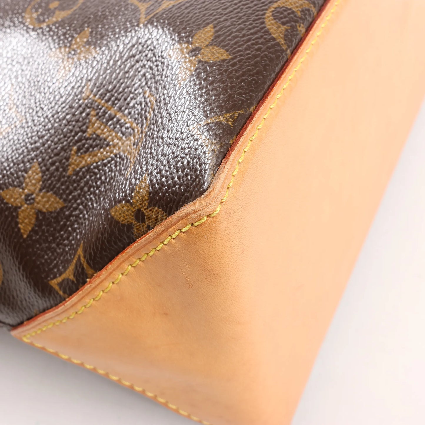 Louis Vuitton Monogram Cabas Piano Schultertasche in Braun M51148