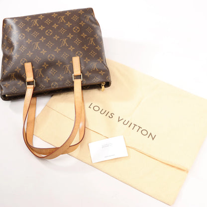 Louis Vuitton Monogram Cabas Piano Schultertasche in Braun M51148