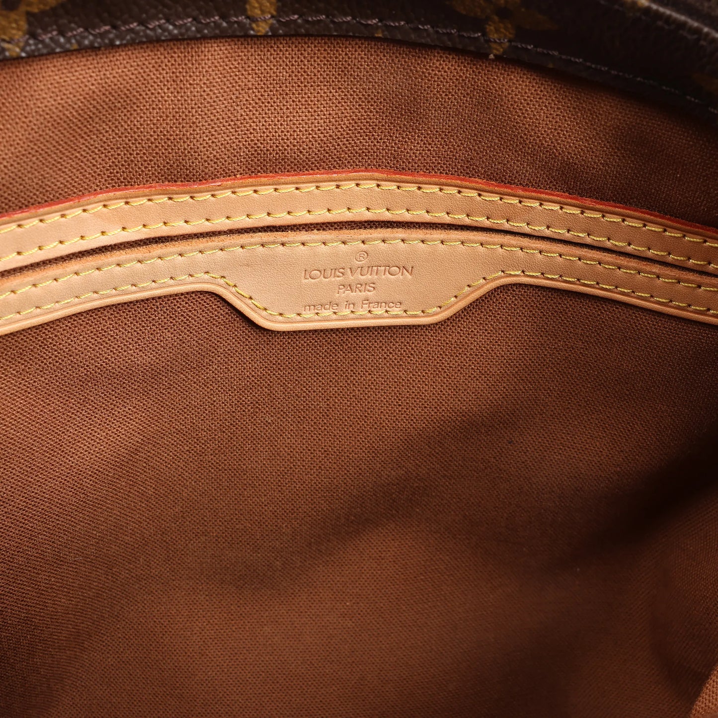 Louis Vuitton Monogram Cabas Piano Schultertasche in Braun M51148