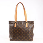 Louis Vuitton Monogram Cabas Piano Shoulder Bag in Brown M51148