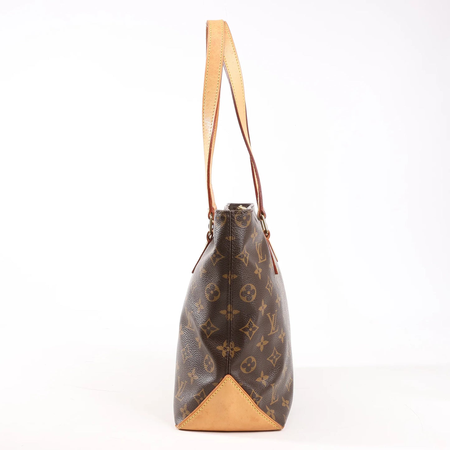 Louis Vuitton Monogram Cabas Piano Schultertasche in Braun M51148