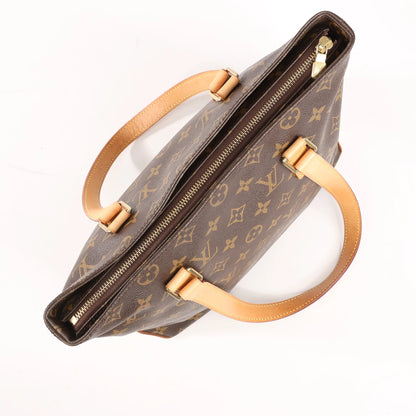 Louis Vuitton Monogram Cabas Piano Schultertasche in Braun M51148