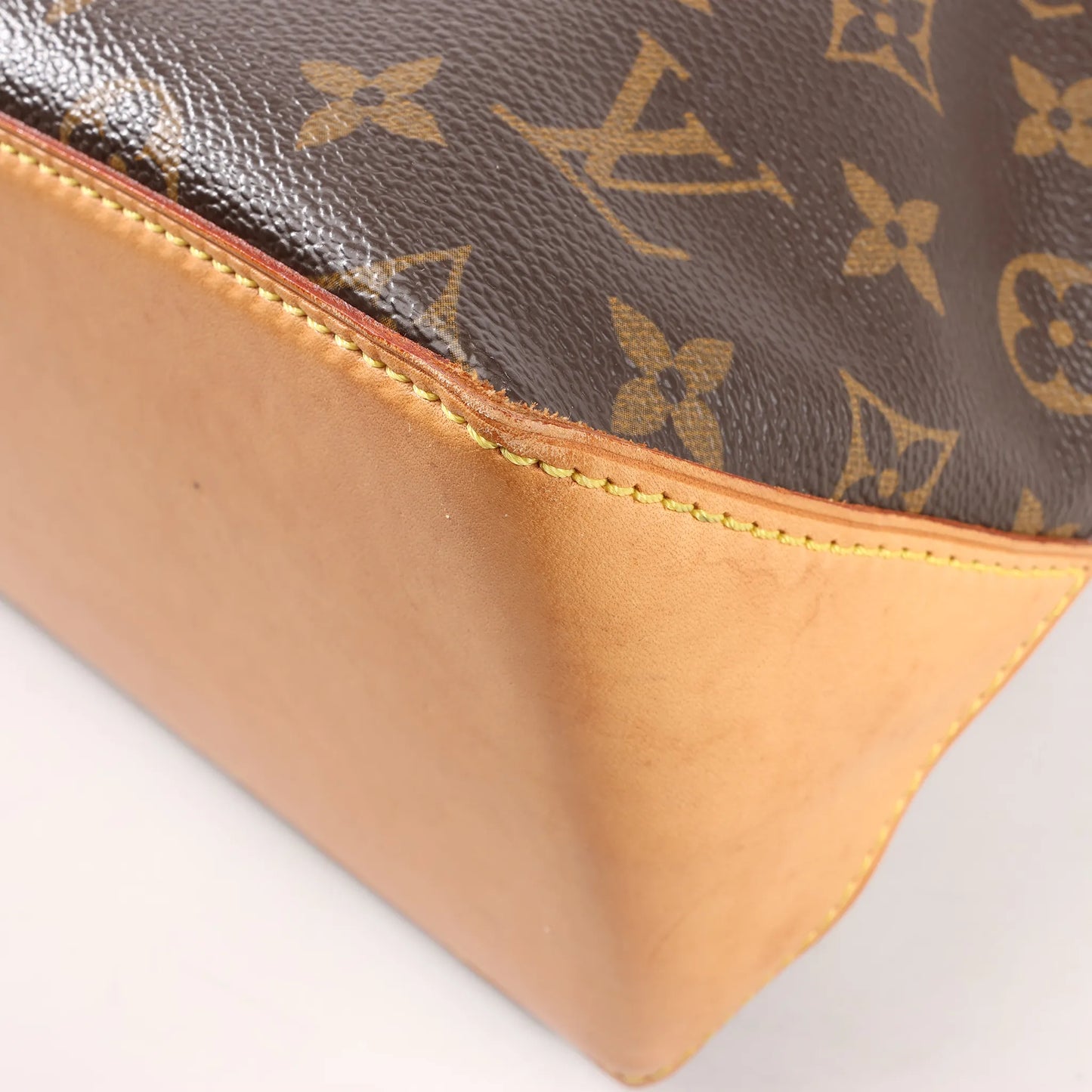 Louis Vuitton Monogram Cabas Piano Schultertasche in Braun M51148