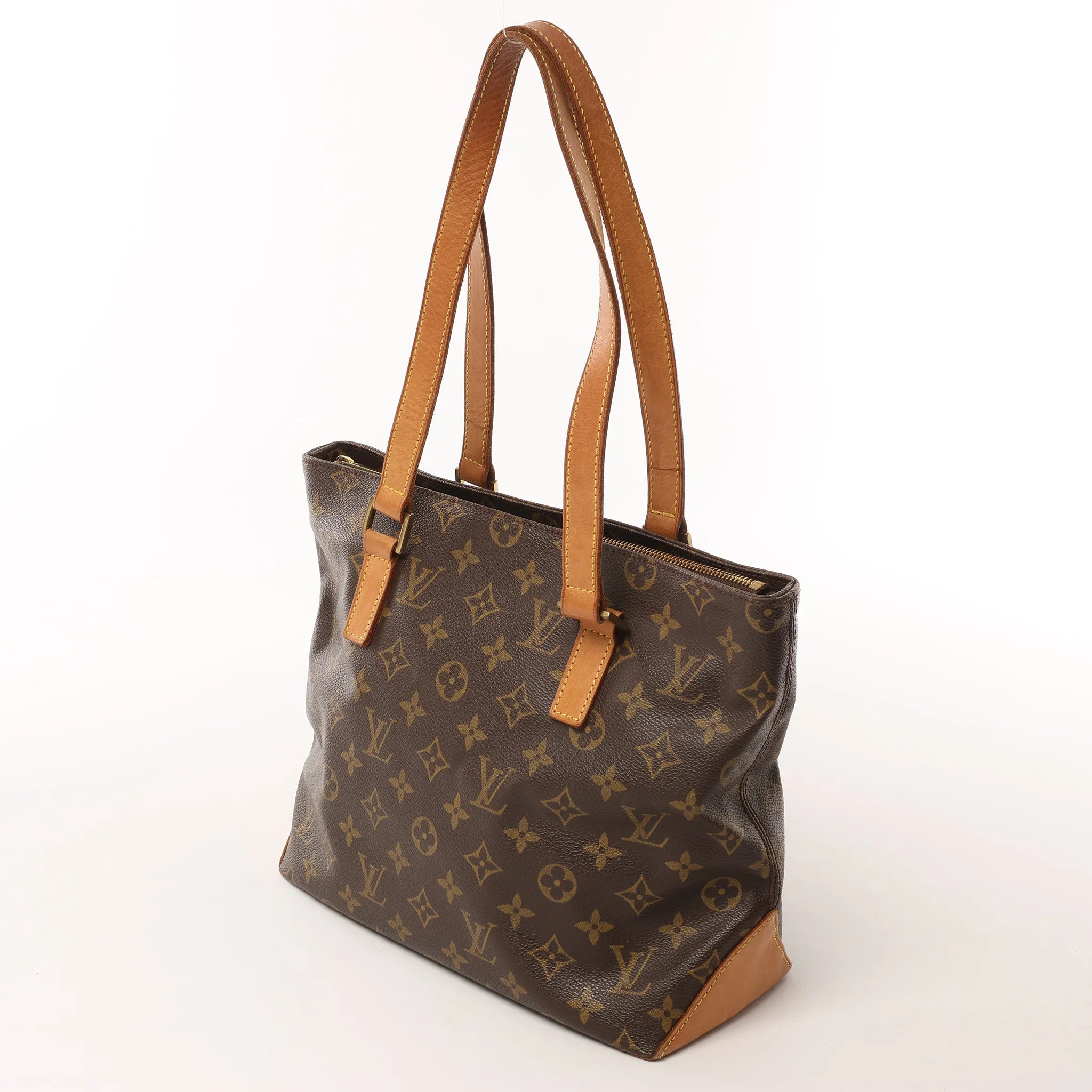 Louis Vuitton Cabas Piano Monogram Canvas Shoulder Bag in Brown M51148
