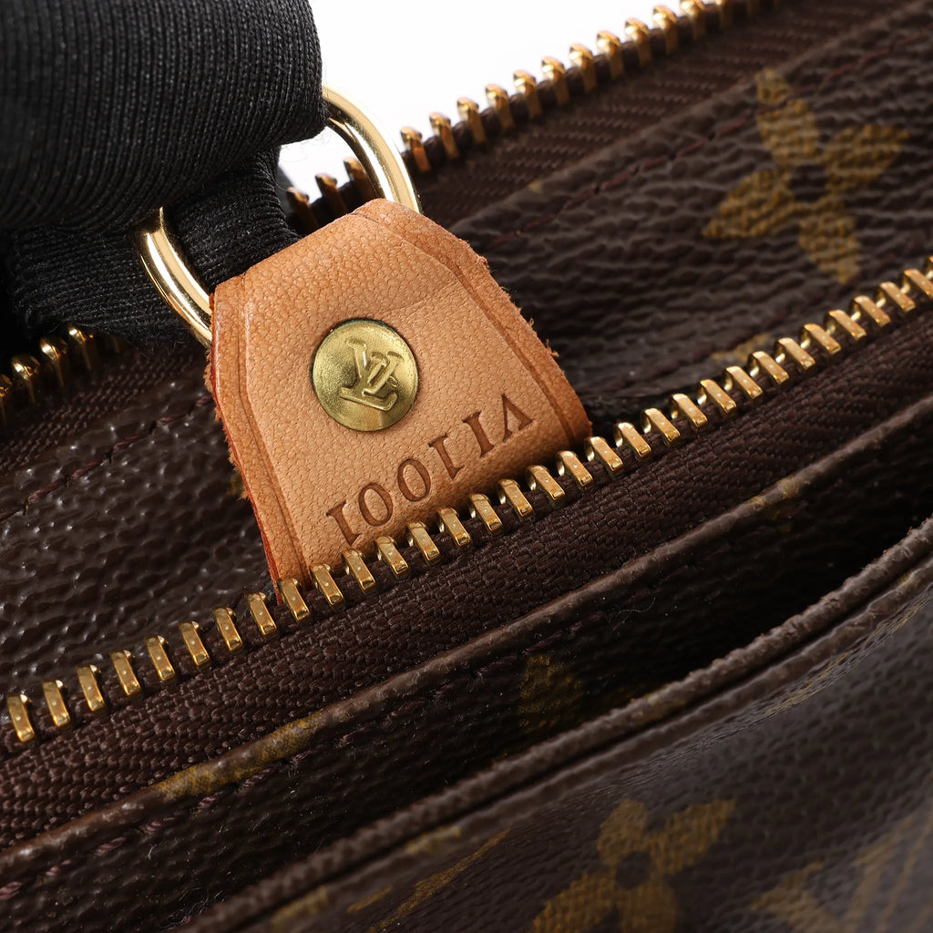 Louis Vuitton Cabas Piano Monogram Canvas Shoulder Bag in Brown M51148