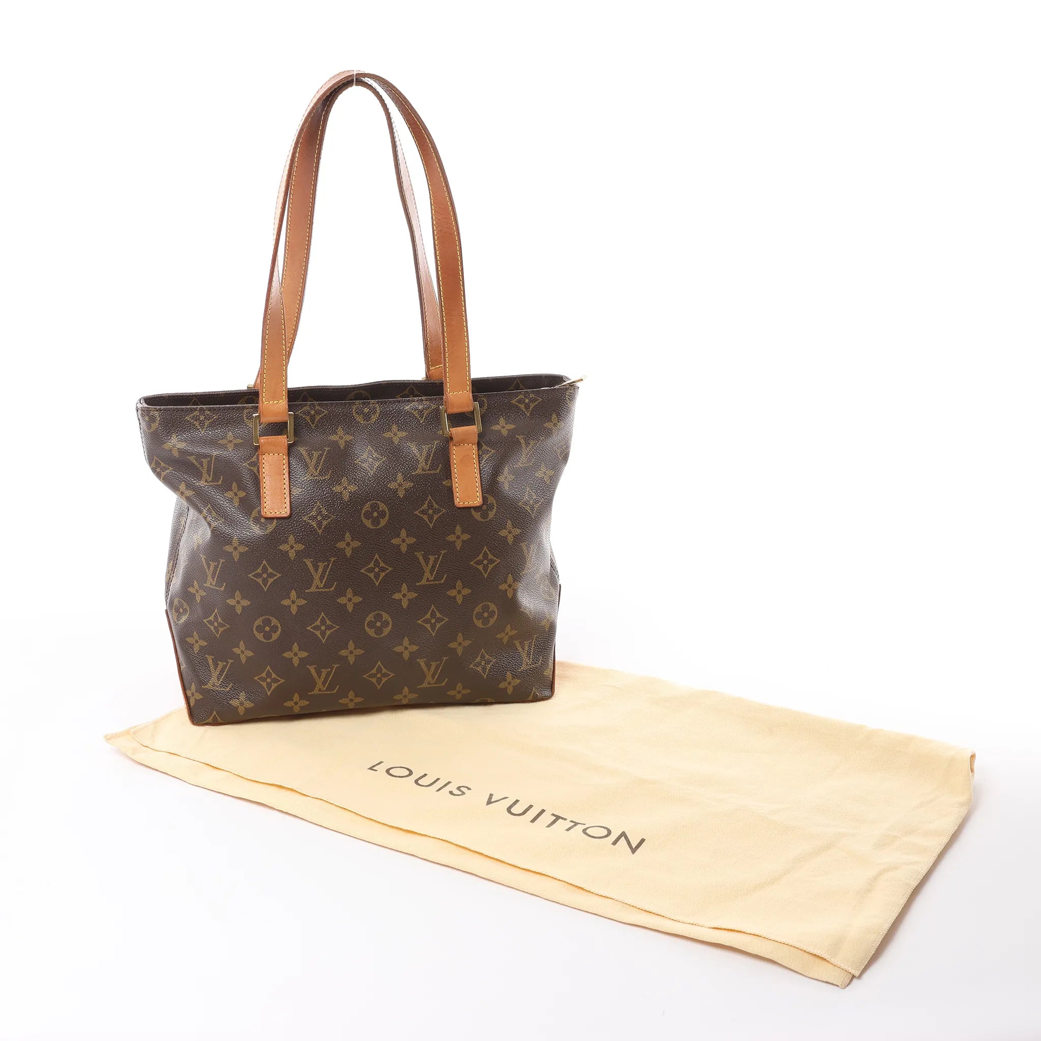 Louis Vuitton Cabas Piano Monogram Canvas Shoulder Bag in Brown M51148