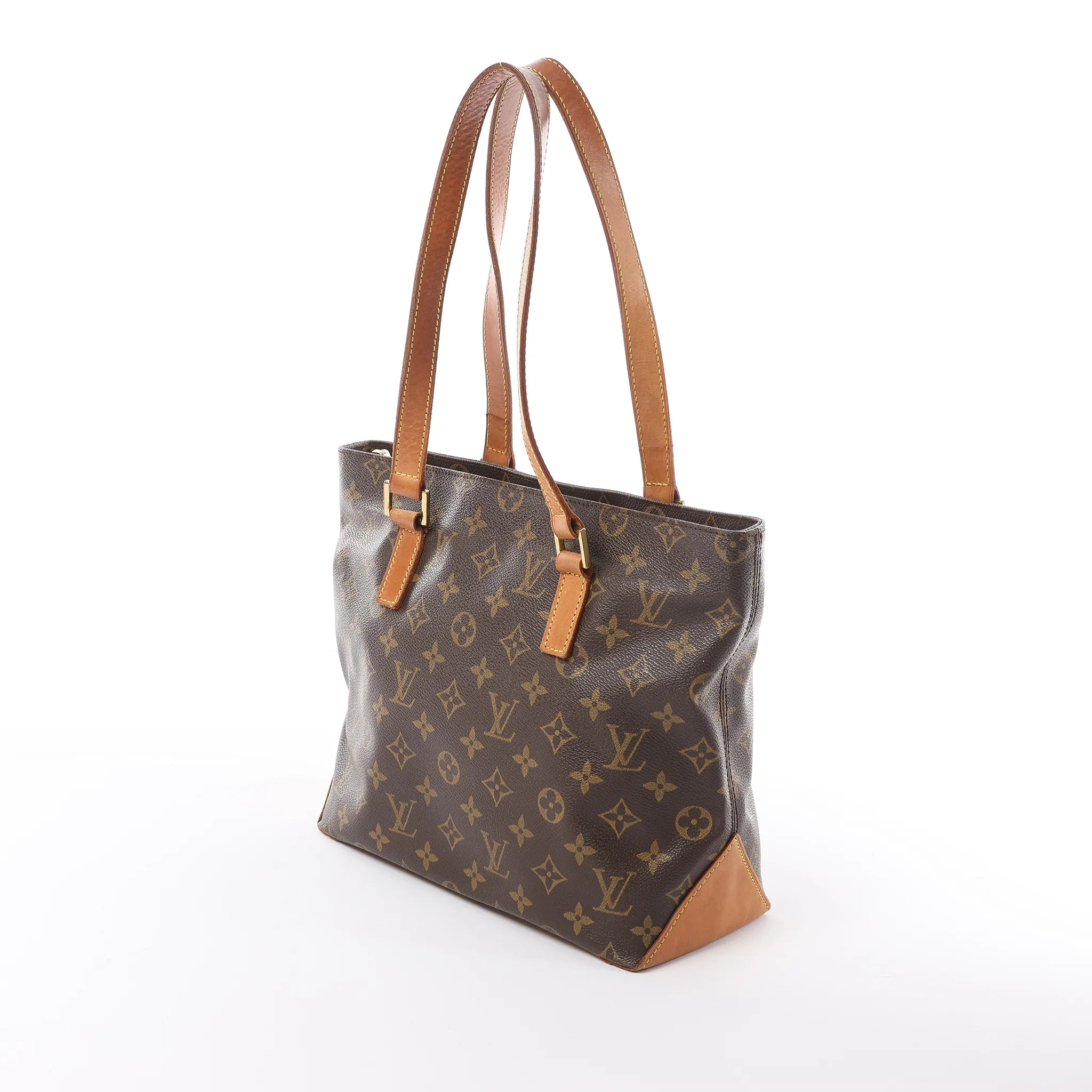 Louis Vuitton Cabas Piano Monogram Canvas Shoulder Bag in Brown M51148