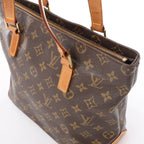 Louis Vuitton Cabas Piano Monogram Canvas Shoulder Bag in Brown M51148