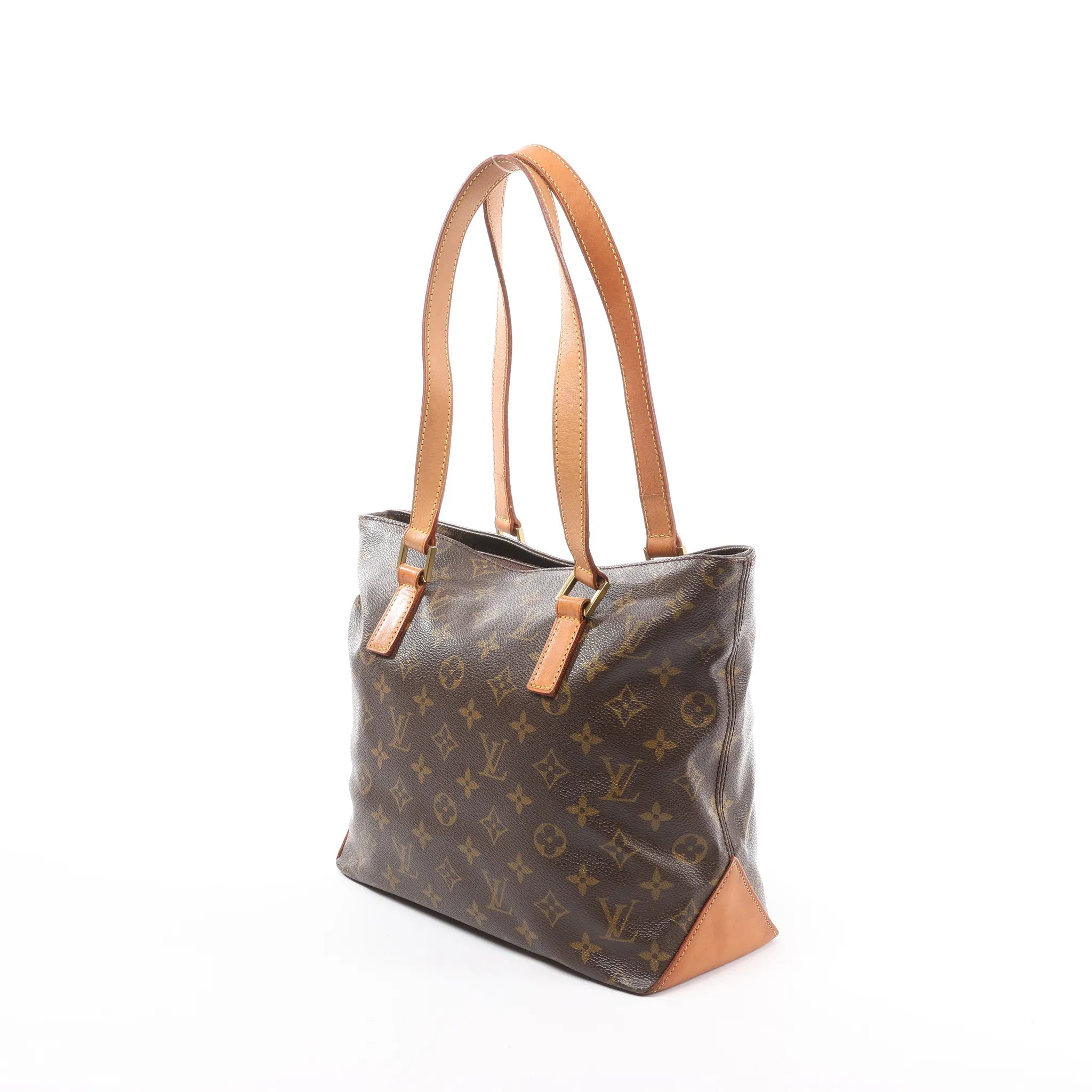 Louis Vuitton Cabas Piano Monogram Canvas Shoulder Bag in Brown M51148