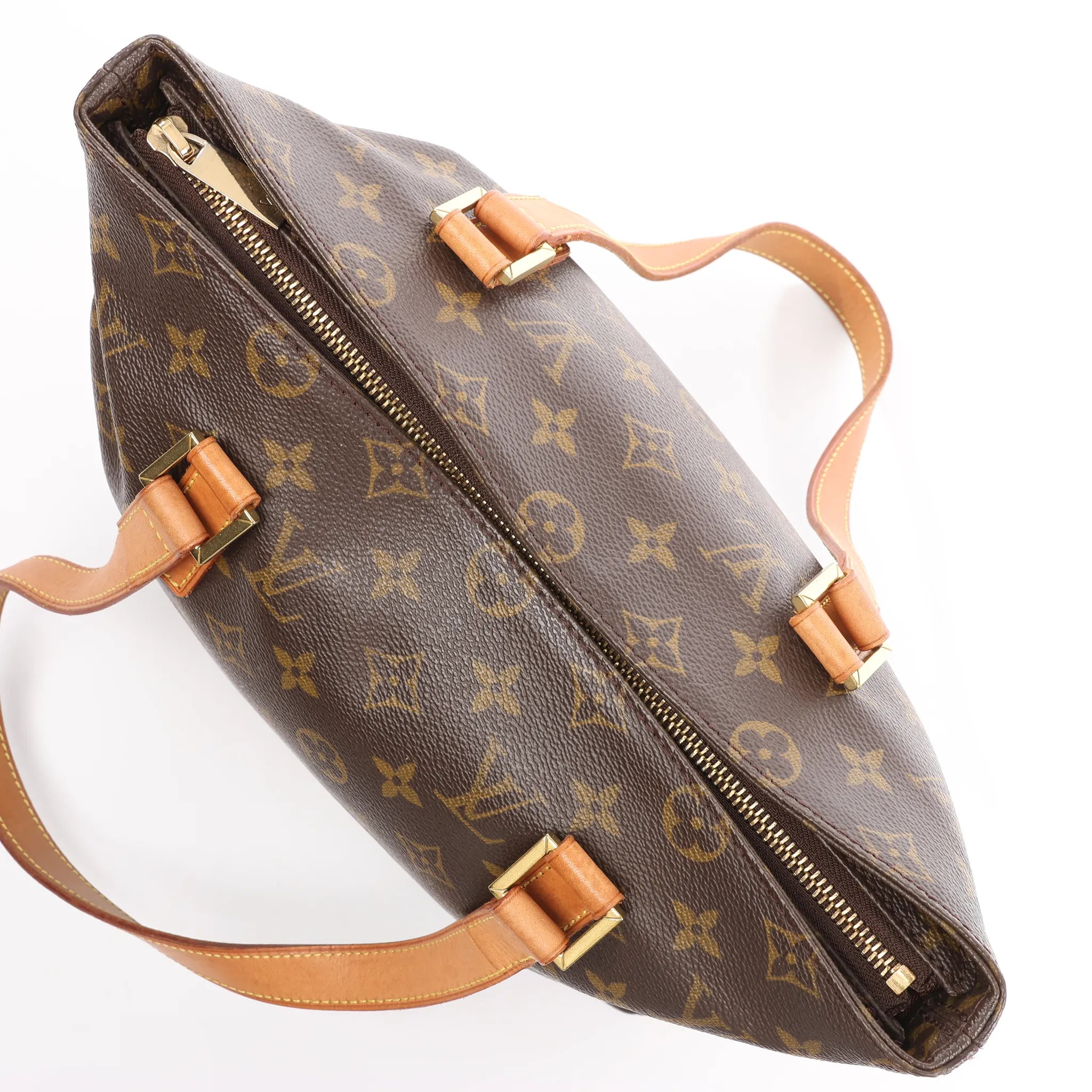 Louis Vuitton Cabas Piano Monogram Canvas Shoulder Bag in Brown M51148
