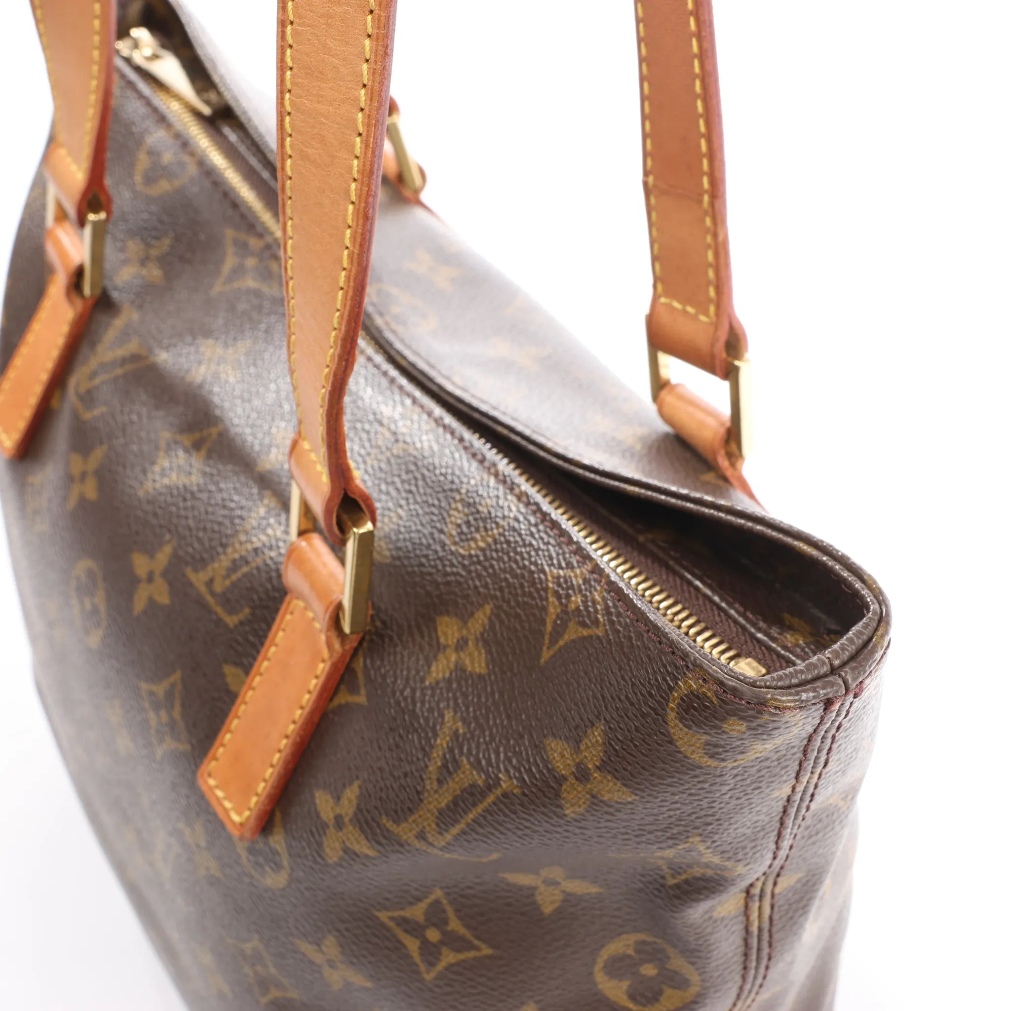 Louis Vuitton Cabas Piano Monogram Canvas Shoulder Bag in Brown M51148