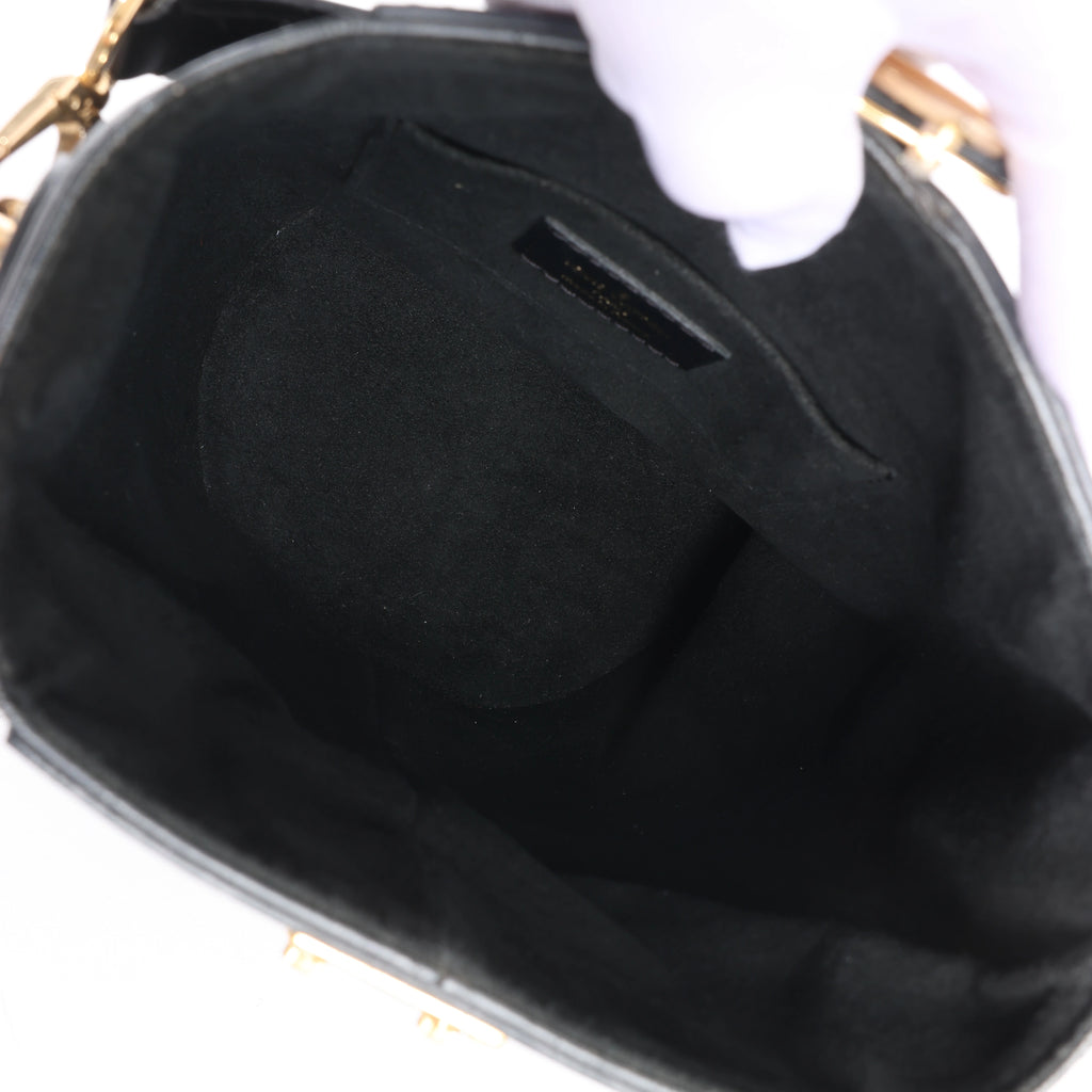 Louis Vuitton Duffle PM Leather 2Way Handbag in Black
