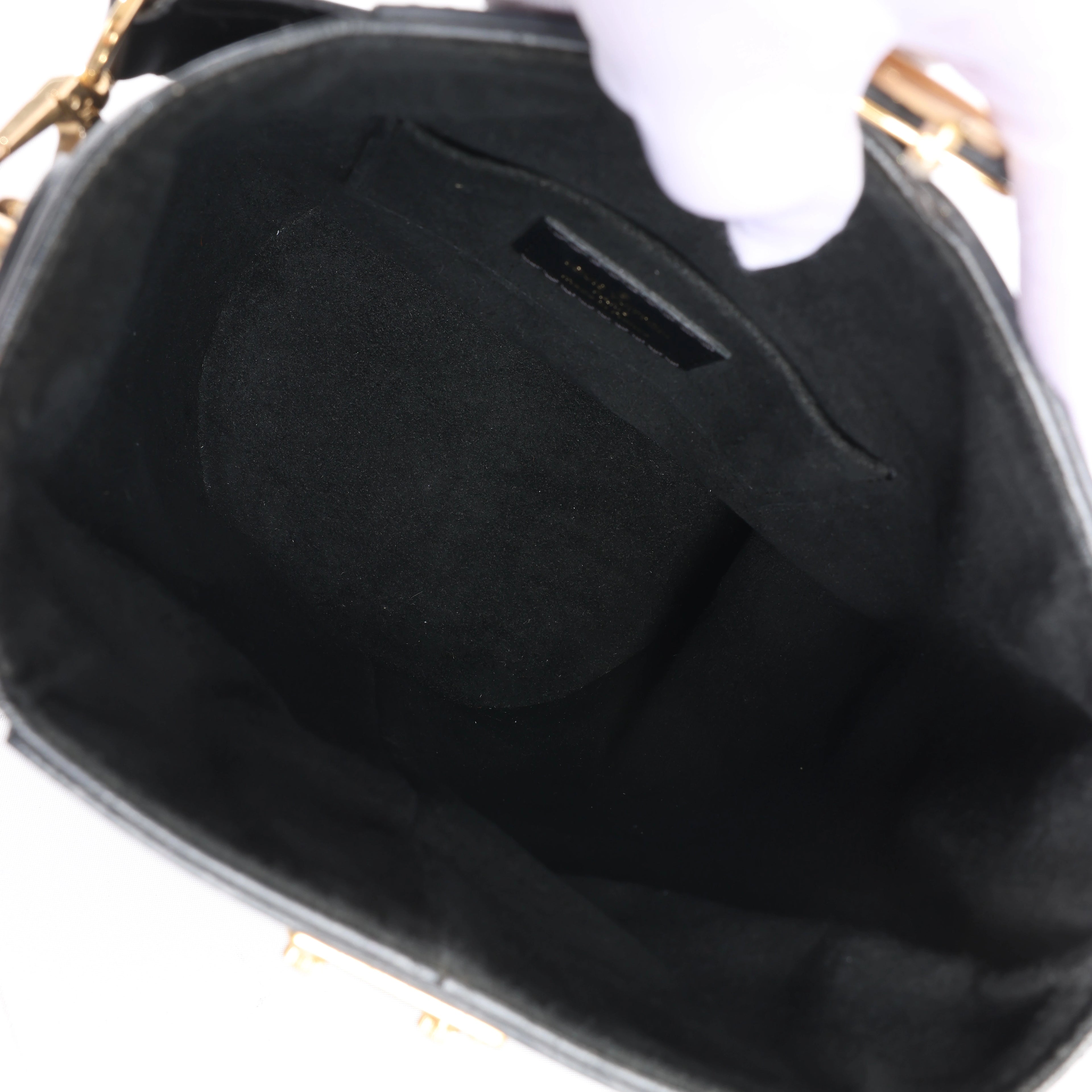 Louis Vuitton Duffle PM Leather 2Way Handbag in Black