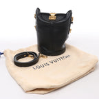 Louis Vuitton Duffle PM Leather 2Way Handbag in Black