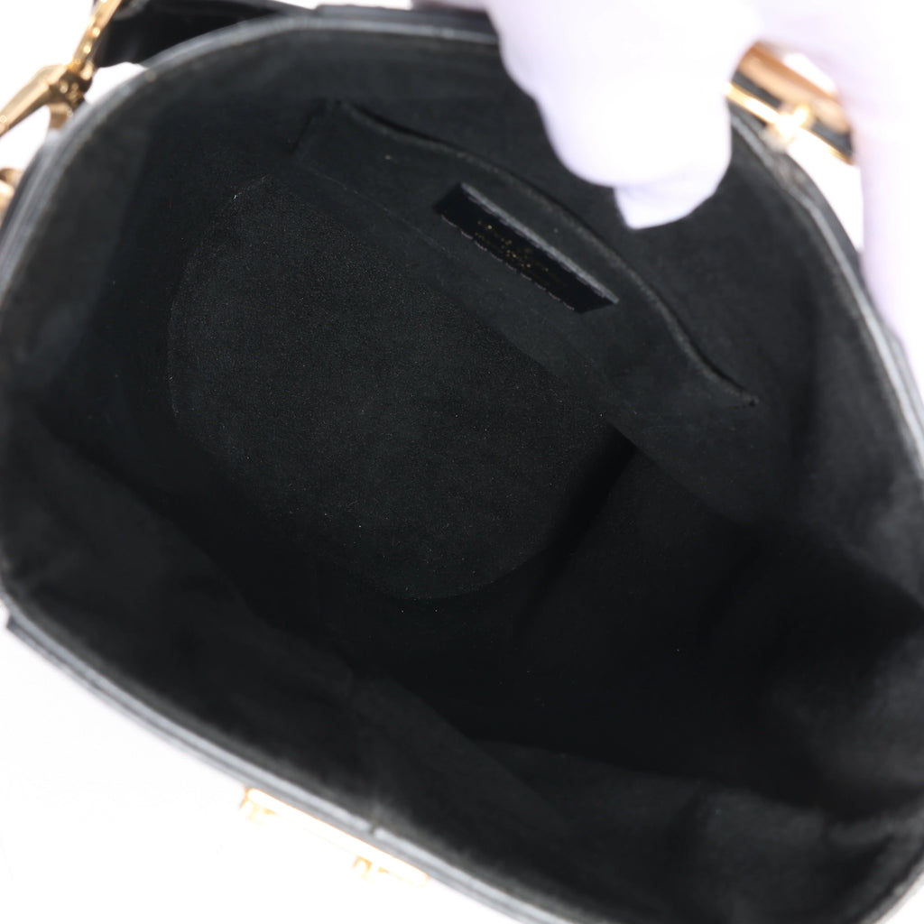 Louis Vuitton Duffle PM Leather 2Way Handbag in Black