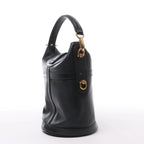 Louis Vuitton Duffle PM Leather 2Way Handbag in Black