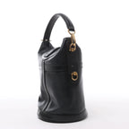 Louis Vuitton Duffle PM Leather 2Way Handbag in Black