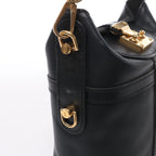 Louis Vuitton Duffle PM Leather 2Way Handbag in Black