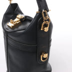 Louis Vuitton Duffle PM Leather 2Way Handbag in Black