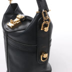 Louis Vuitton Duffle PM Leather 2Way Handbag in Black